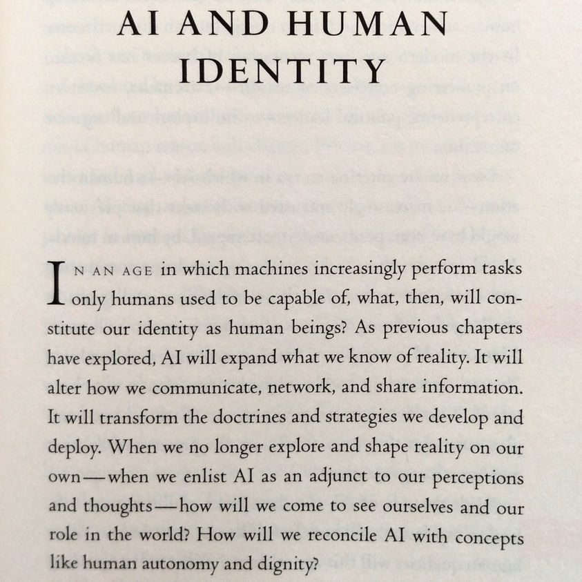 Tambahan review buku The Age of A.I bab “A.I and Human Identity”